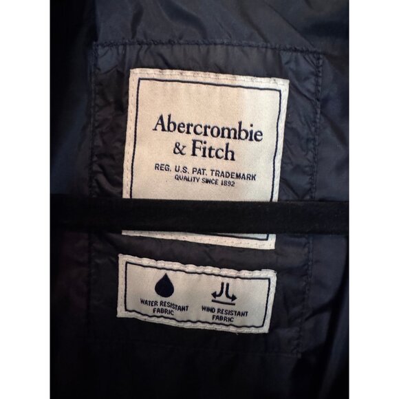 Abercrombie & Fitch long puffer jacket black women's size M - Picture 6 of 7